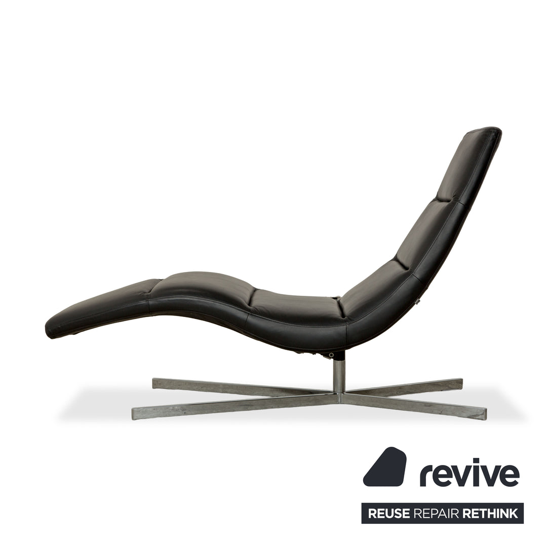 BoConcept Leder Liege Schwarz manuelle Funktion Relaxliege