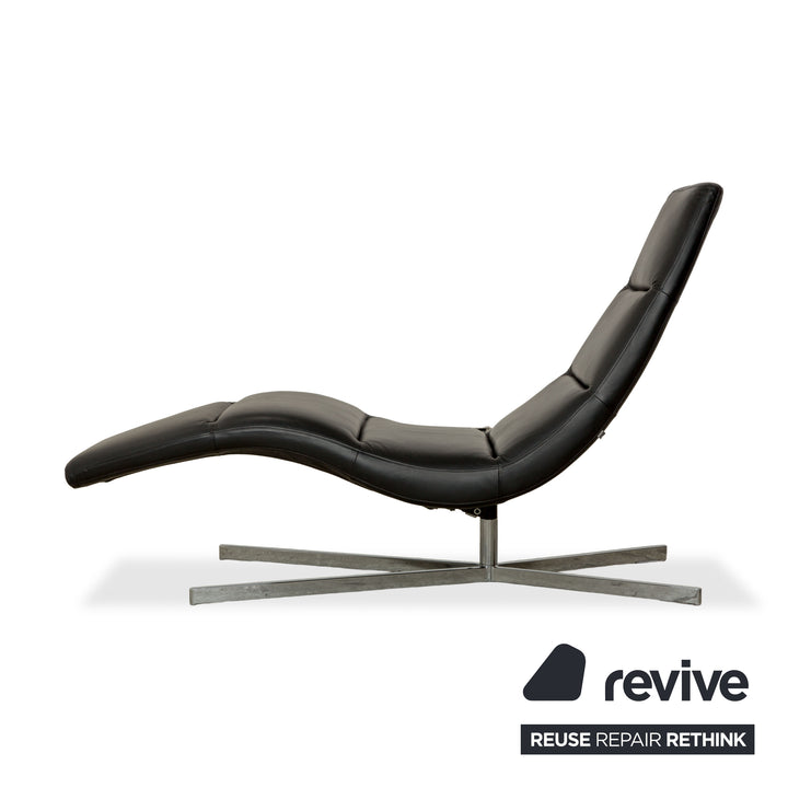 BoConcept Leder Liege Schwarz manuelle Funktion Relaxliege