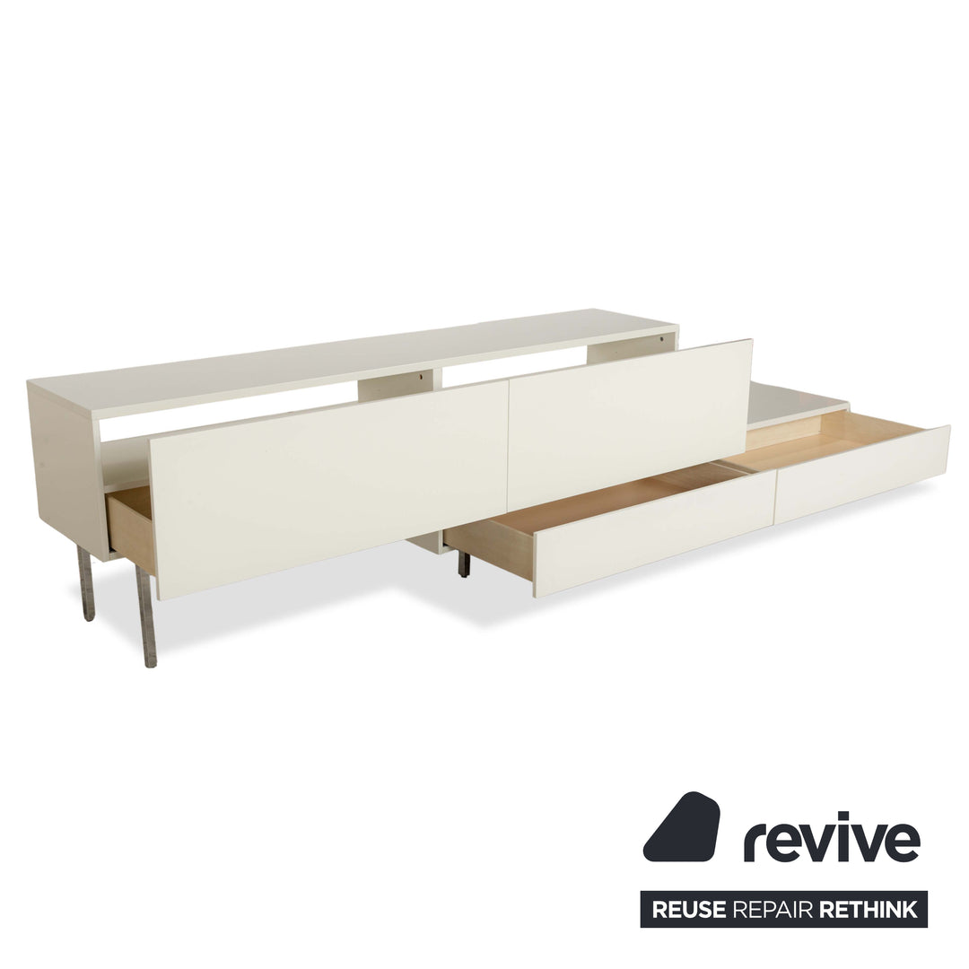BoConcept Lugano Holz Sideboard Weiß Creme
