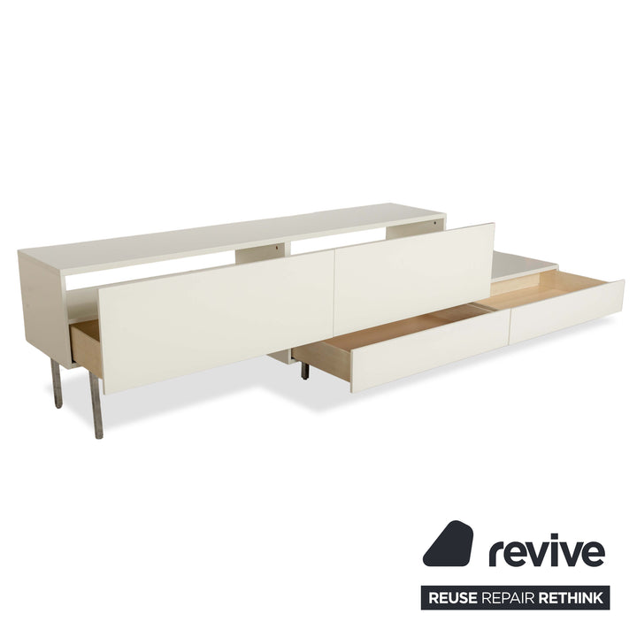 BoConcept Lugano Holz Sideboard Weiß Creme
