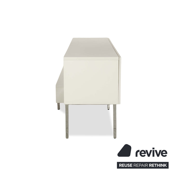 BoConcept Lugano Holz Sideboard Weiß Creme
