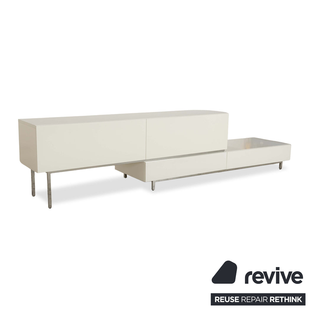 BoConcept Lugano Holz Sideboard Weiß Creme