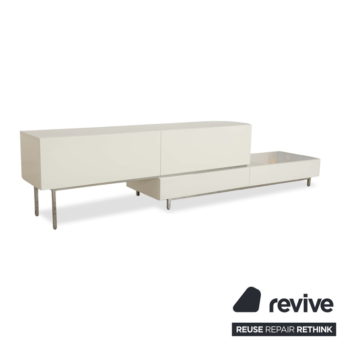 BoConcept Lugano Holz Sideboard Weiß Creme