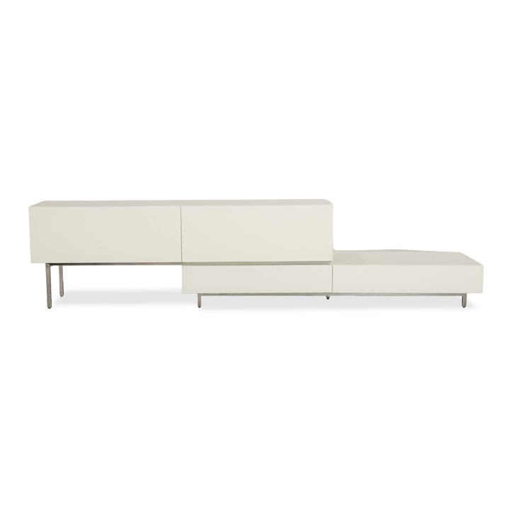 BoConcept Lugano Holz Sideboard Weiß Creme