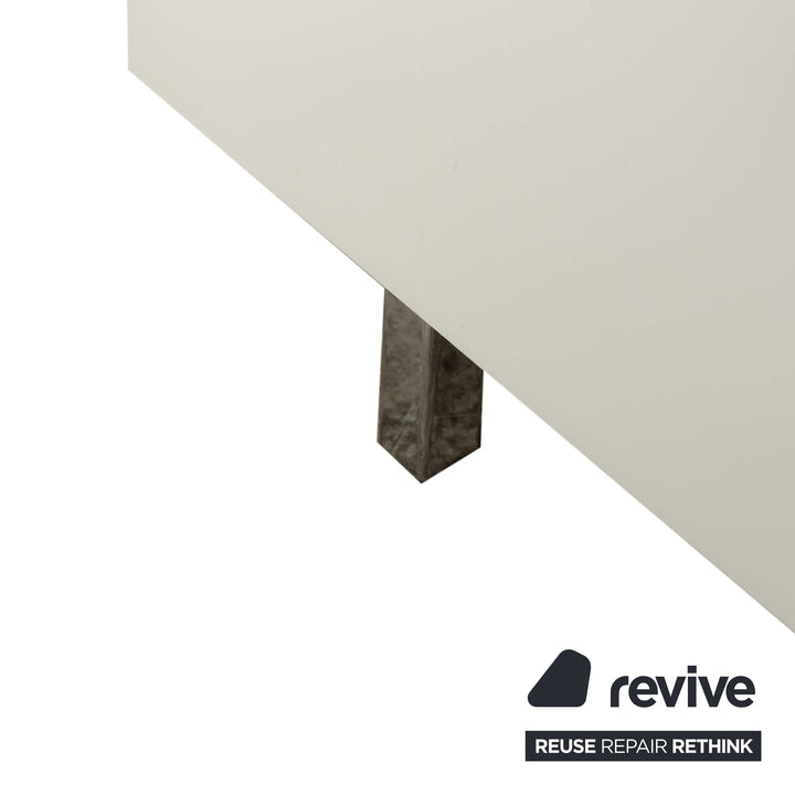 BoConcept Lugano Holz Sideboard Weiß Creme