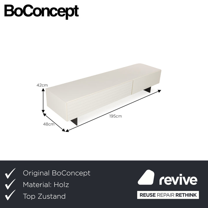 BoConcept Lugano buffet en bois blanc