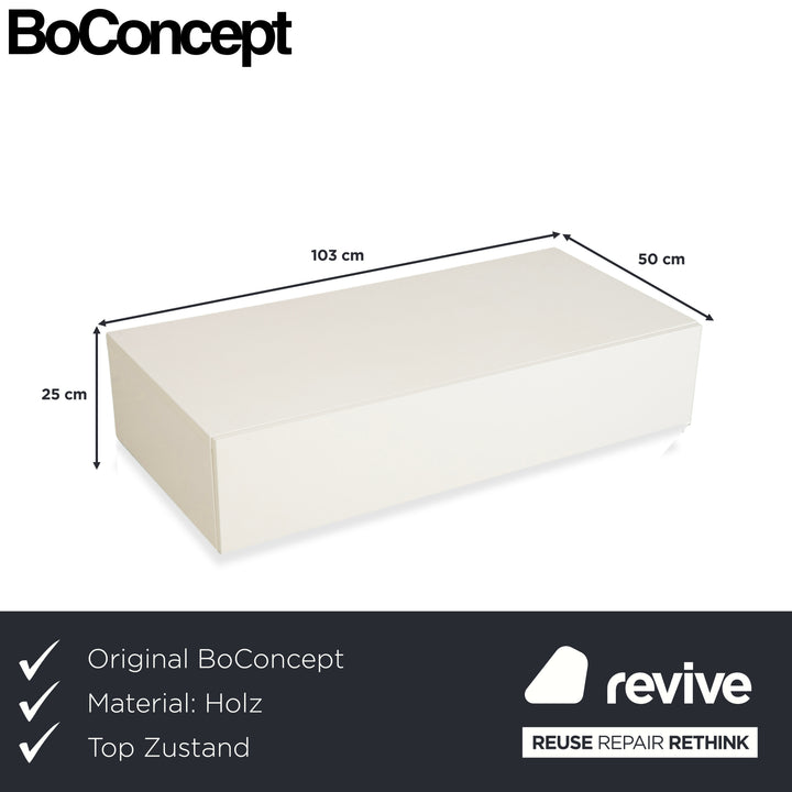 BoConcept Lugano buffet en bois blanc crème