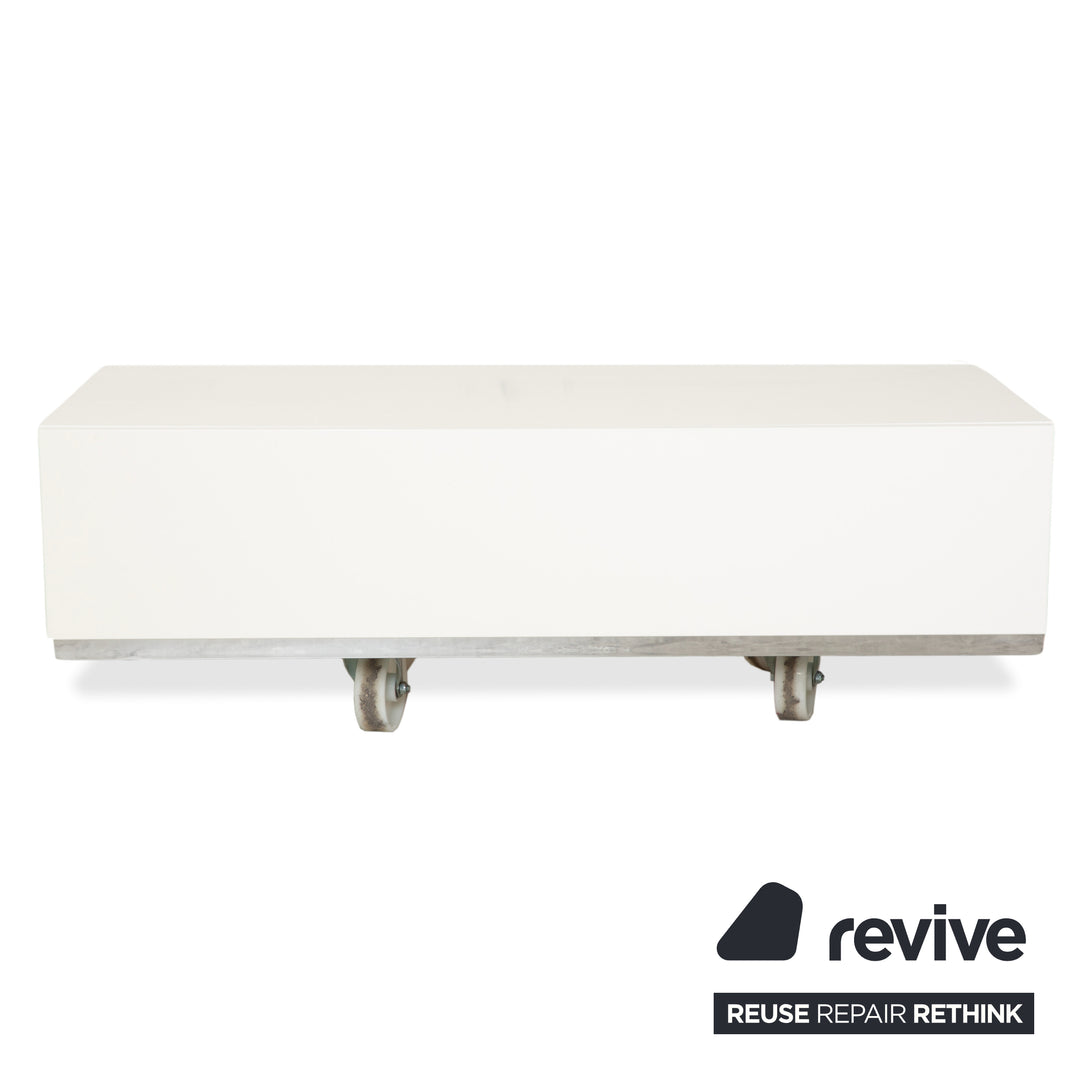 BoConcept Lugano Holz Sideboard Weiß Creme