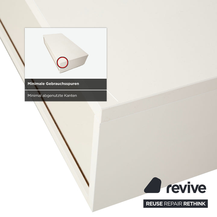 BoConcept Lugano Holz Sideboard Weiß Creme