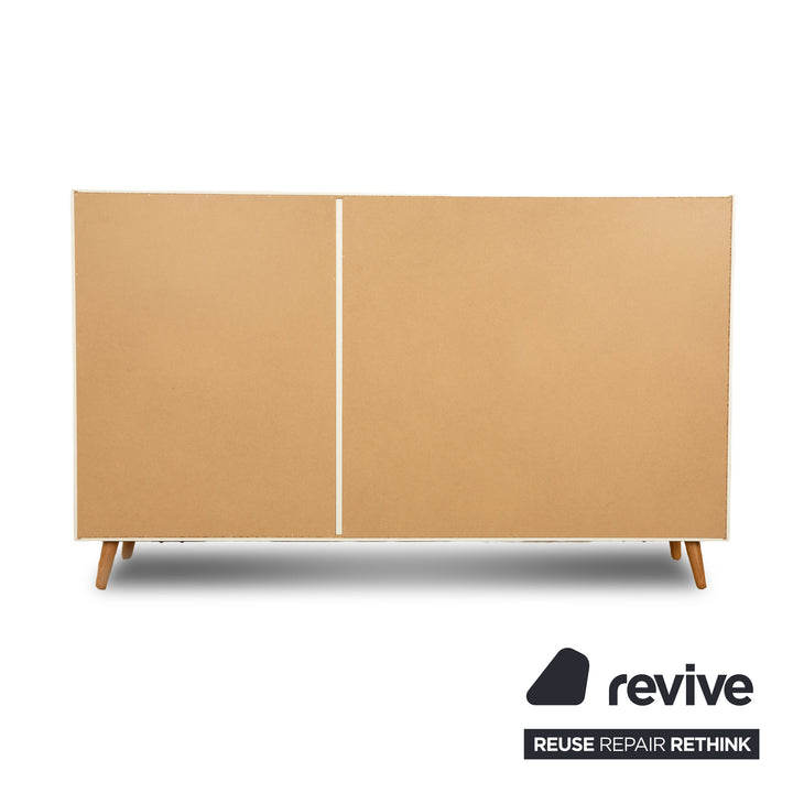 BoConcept Lugano Holz Sideboard Weiß Creme