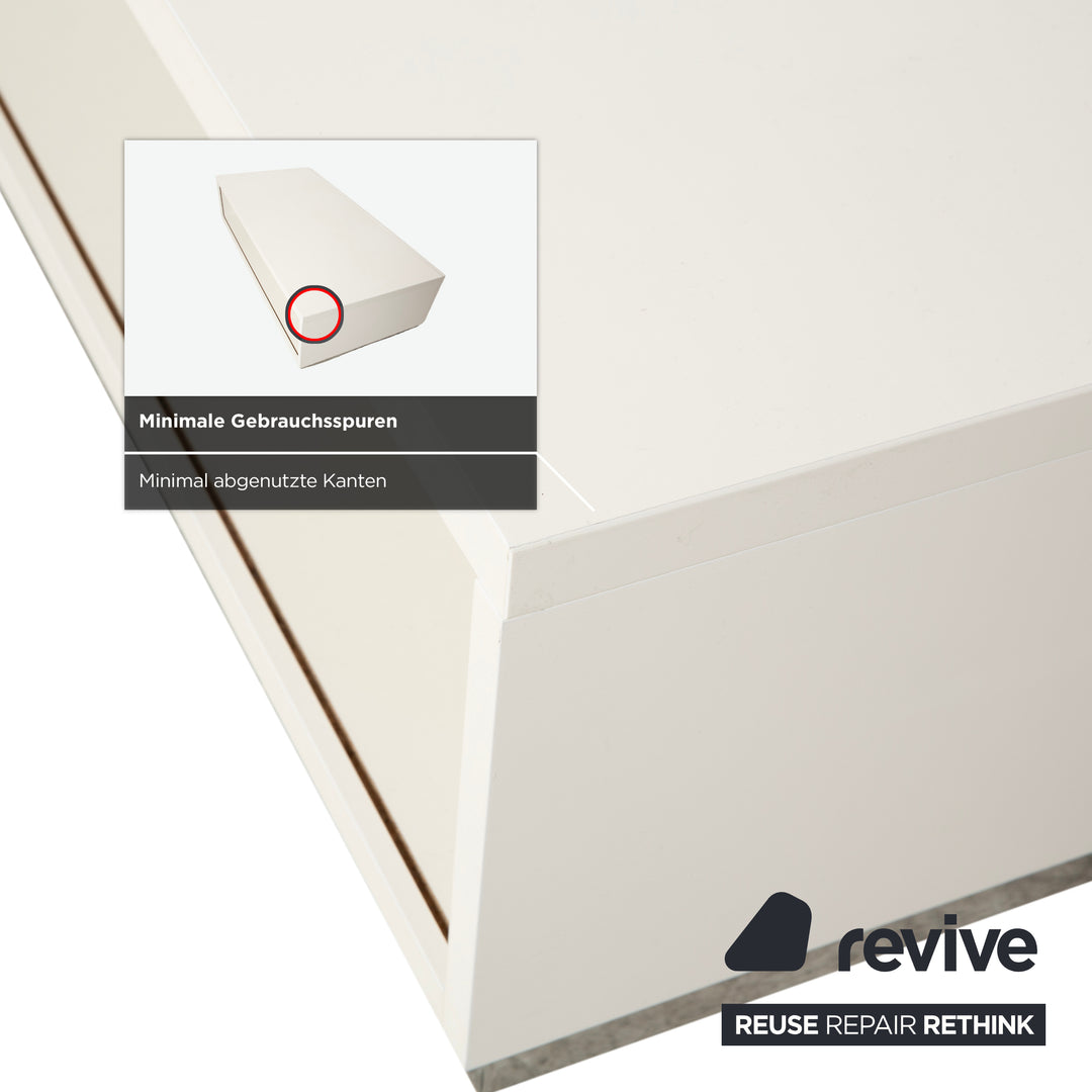 BoConcept Lugano Holz Sideboard Weiß Creme