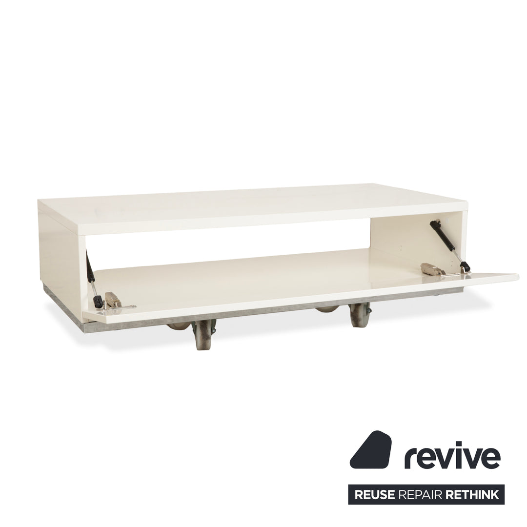 BoConcept Lugano Holz Sideboard Weiß Creme