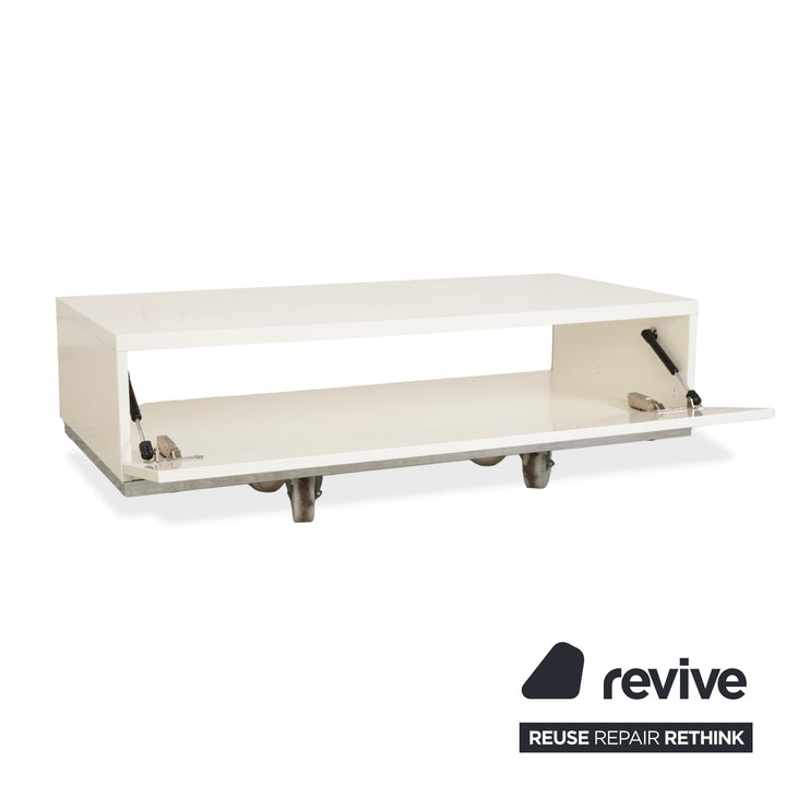 BoConcept Lugano Holz Sideboard Weiß Creme