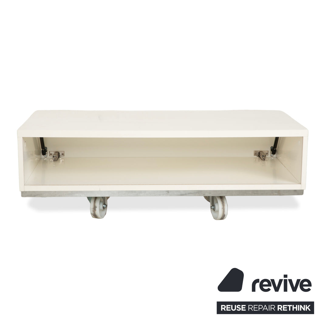 BoConcept Lugano Holz Sideboard Weiß Creme