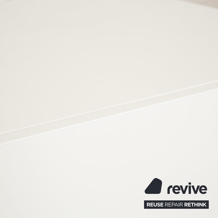 BoConcept Lugano Holz Sideboard Weiß Creme