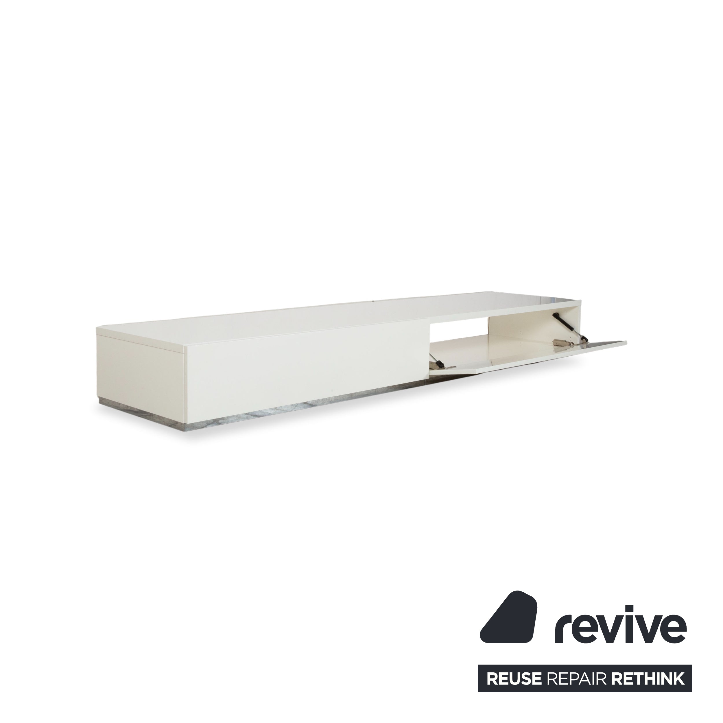BoConcept Lugano Wood Sideboard White Chrome TV Unit Lowboard