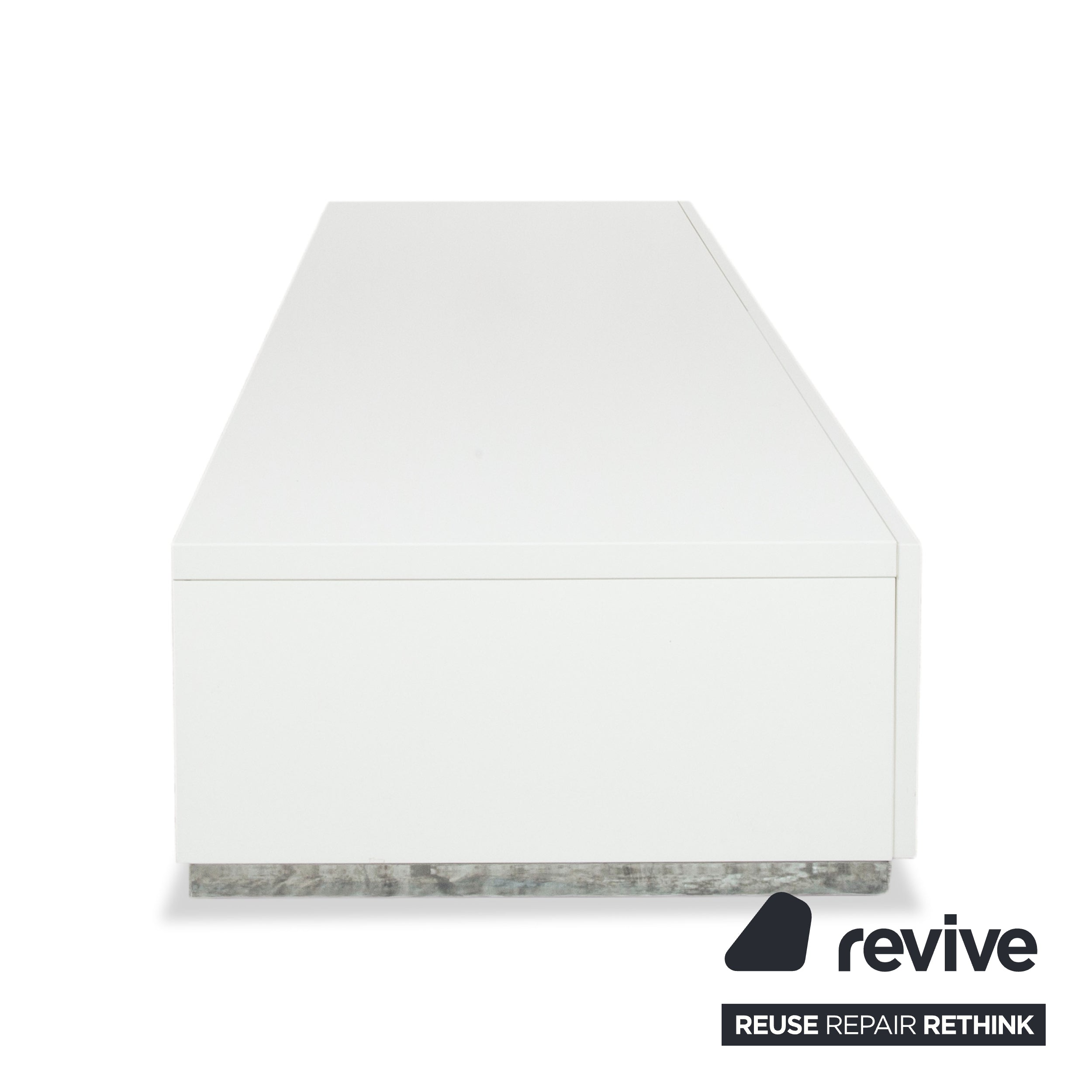 BoConcept Lugano Wood Sideboard White Chrome TV Unit Lowboard