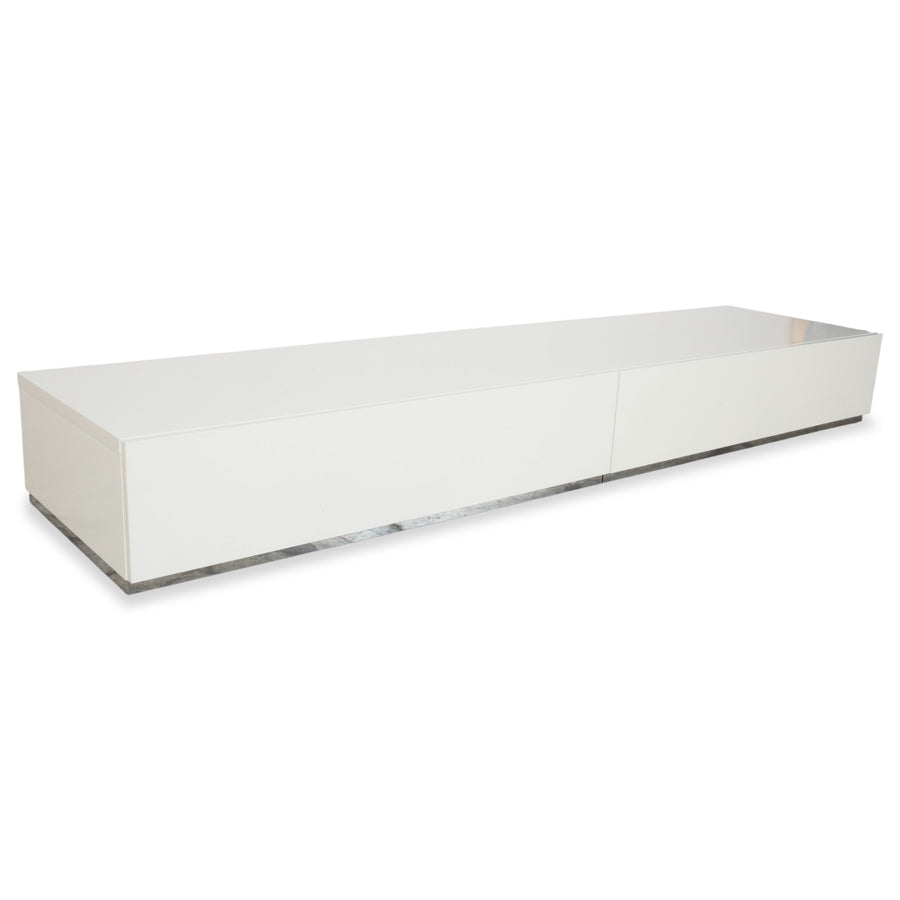 BoConcept Lugano Wood Sideboard White Chrome TV Unit Lowboard