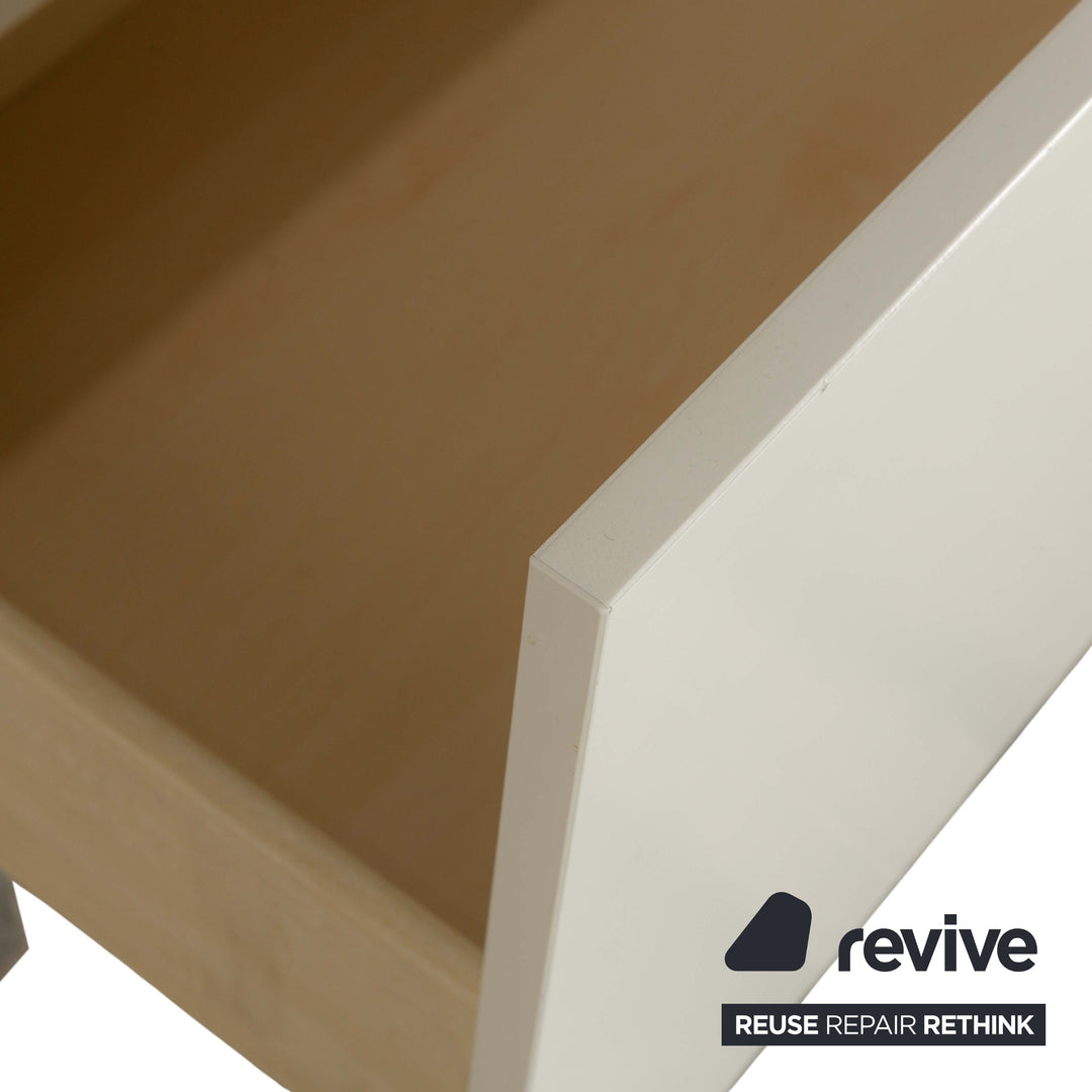 BoConcept Lugano Holz Sideboard Weiß Creme