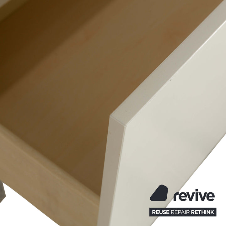 BoConcept Lugano Holz Sideboard Weiß Creme