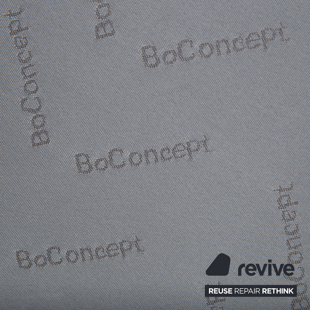 BoConcept Lugano Stoff Bett Gelb Weiß Curry Schlafzimmer manuelle Funktion Bettkasten