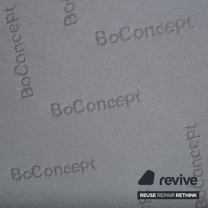 BoConcept Lugano Stoff Bett Gelb Weiß Curry Schlafzimmer manuelle Funktion Bettkasten