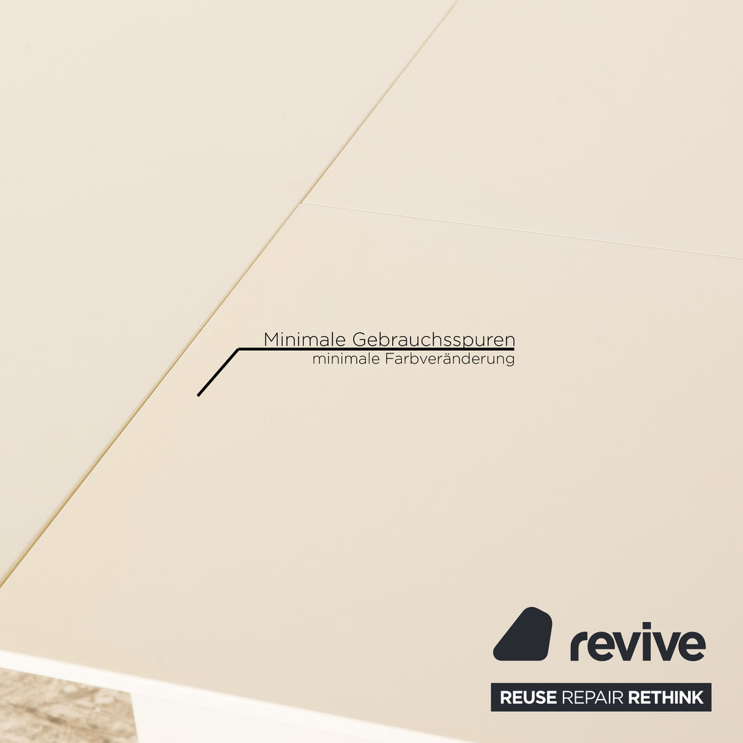 BoConcept Milano Holz Esstisch Weiß Ausziehfunktion 140/190 x 75 x 100 cm