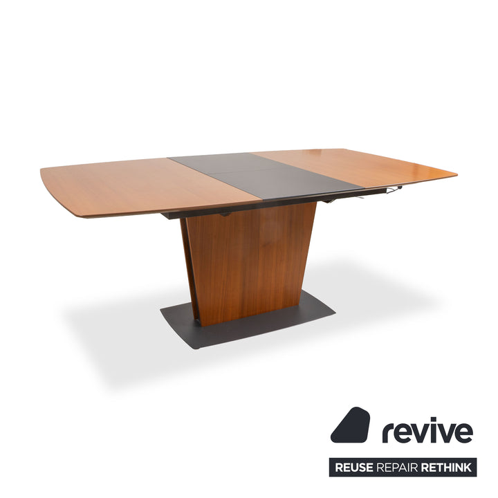 BoConcept Milano Wood Metal Dining Table Brown Black Extendable 140-190 x 90 cm