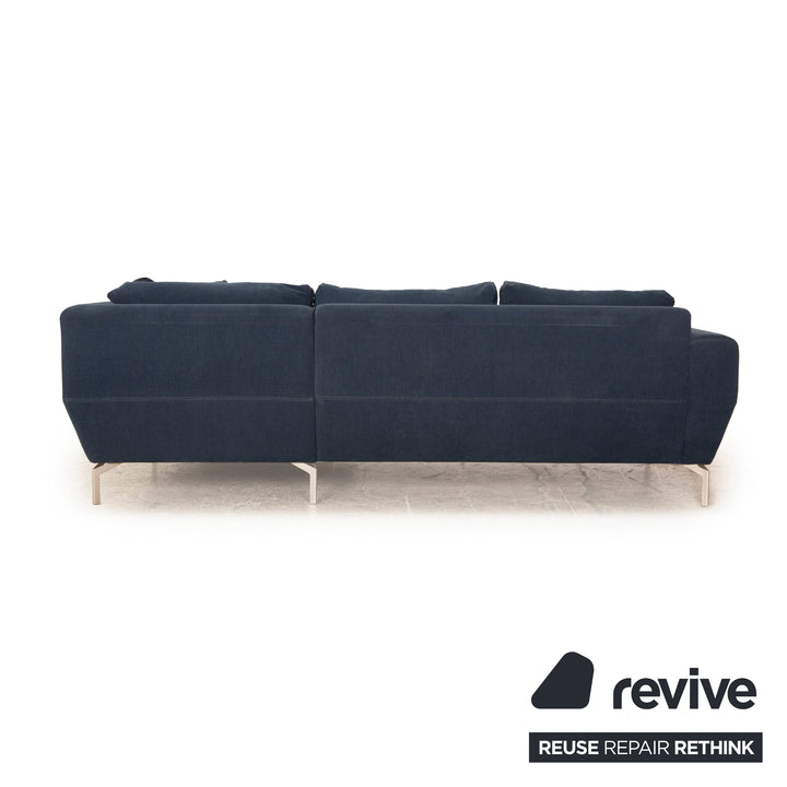 BoConcept Monaco Fabric Corner Sofa Blue Sofa Couch