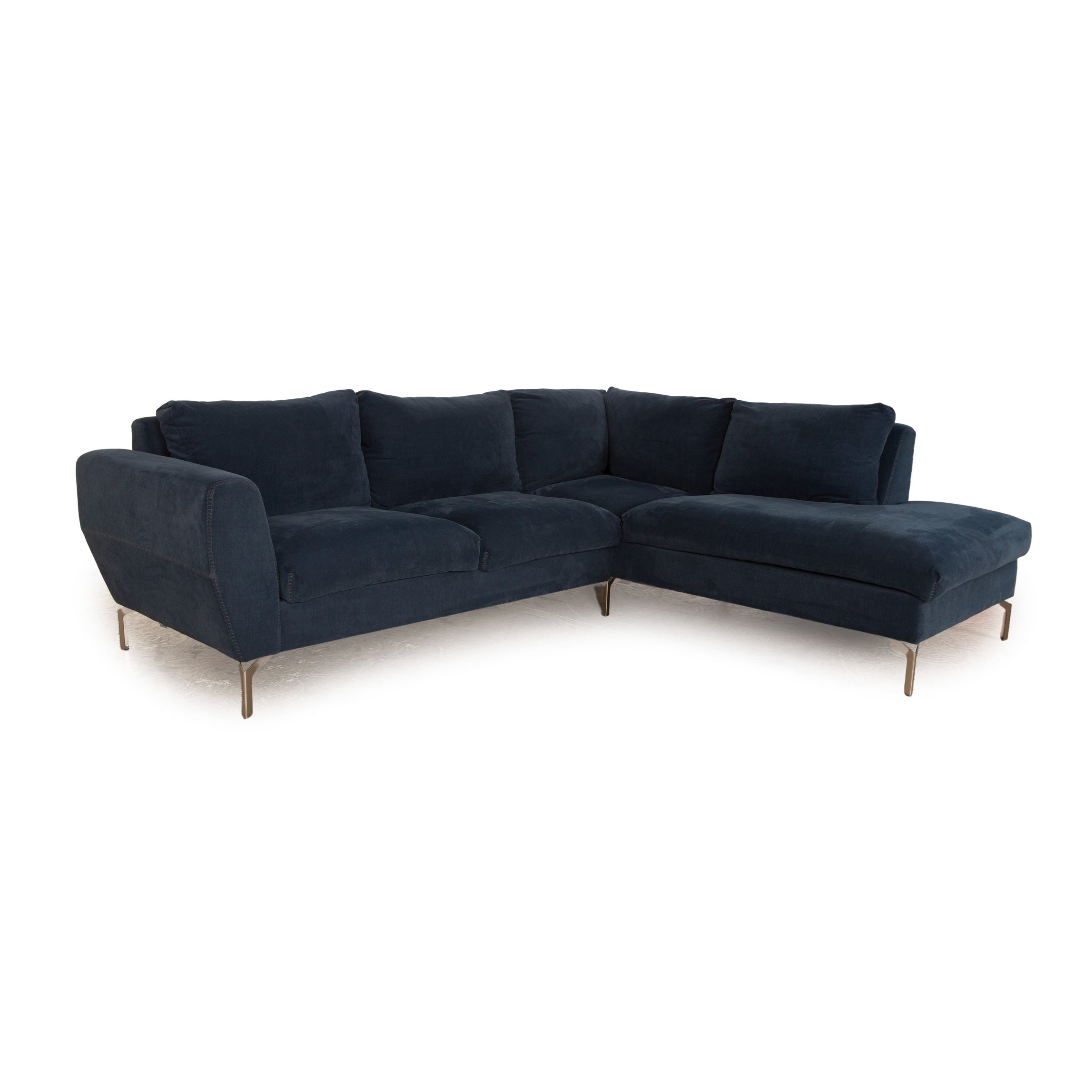 BoConcept Ecksofa Monaco Blau Stoff 2. Hand Revive
