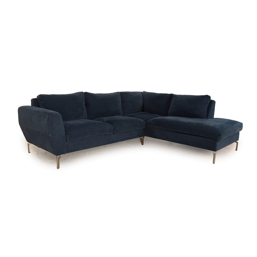 BoConcept Monaco Fabric Corner Sofa Blue Sofa Couch