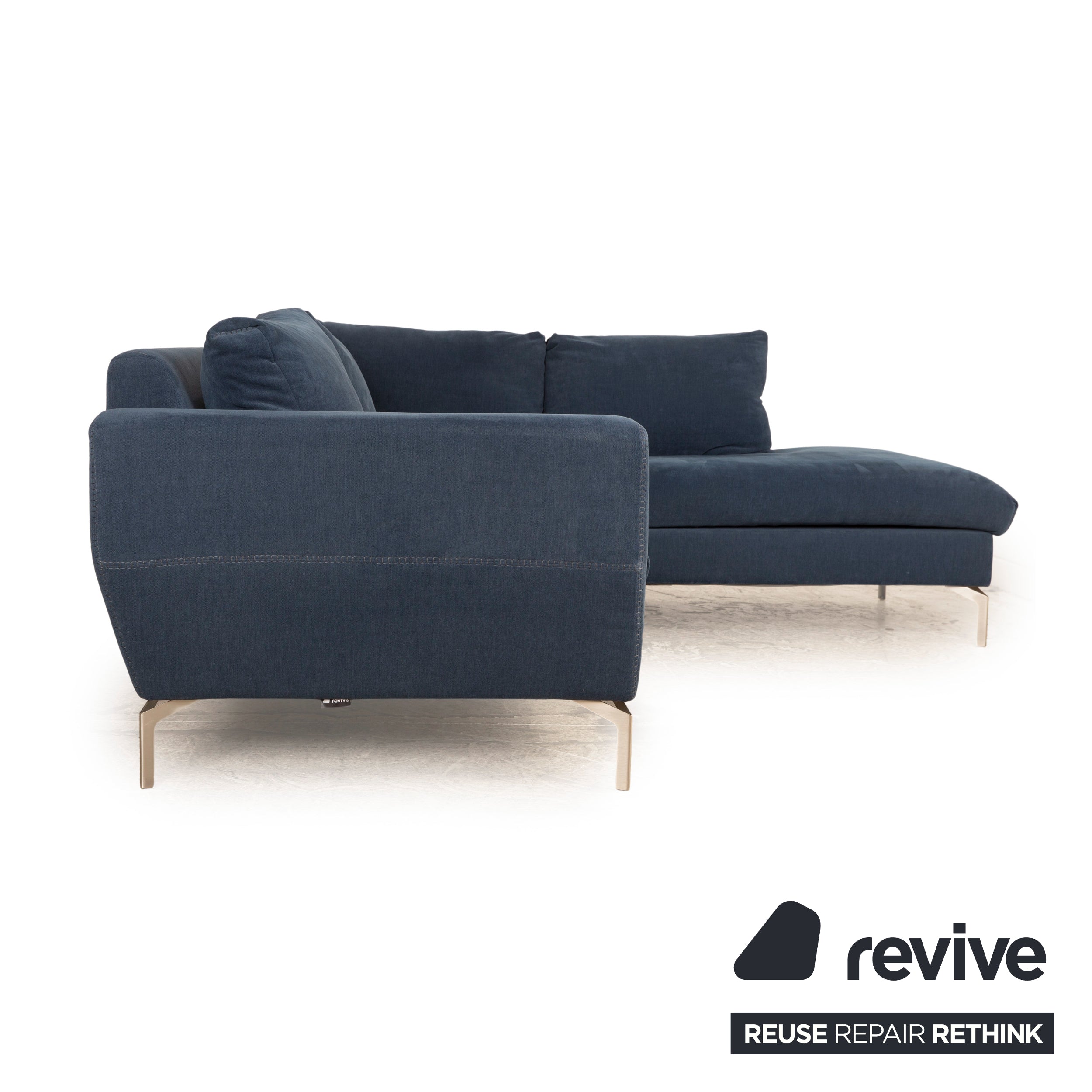 BoConcept Ecksofa Monaco Blau Stoff - 2. Hand - Revive.de
