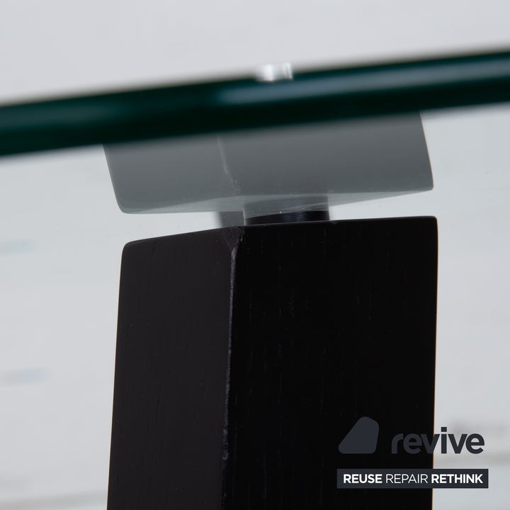 BoConcept Occa Couchtisch Glas Transparent Schwarz Gestell