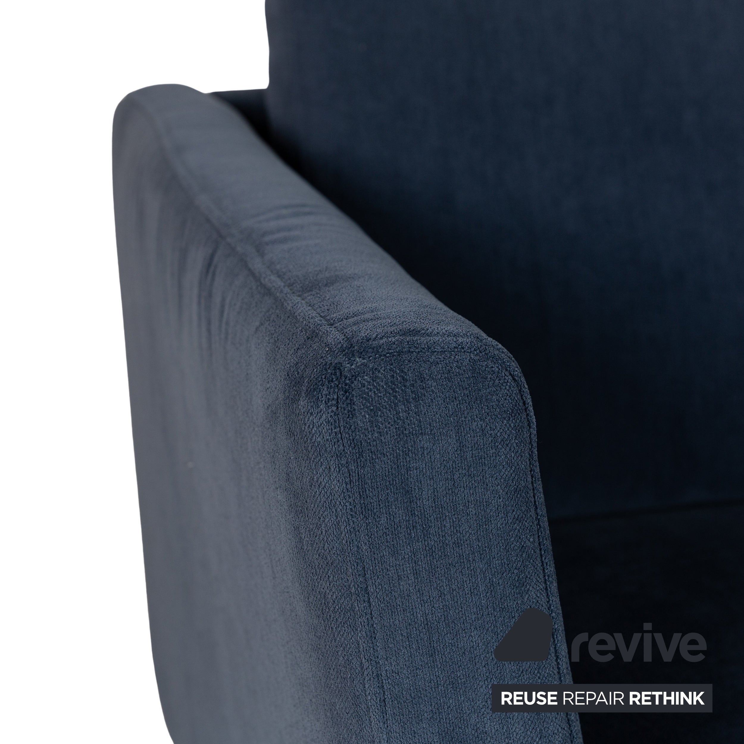 BoConcept Osaka Stoff Ecksofa	Blau Dunkelblau Recamiere Rechts Sofa Couch