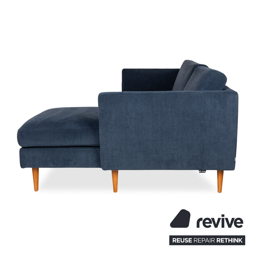 BoConcept Osaka Stoff Ecksofa	Blau Dunkelblau Recamiere Rechts Sofa Couch