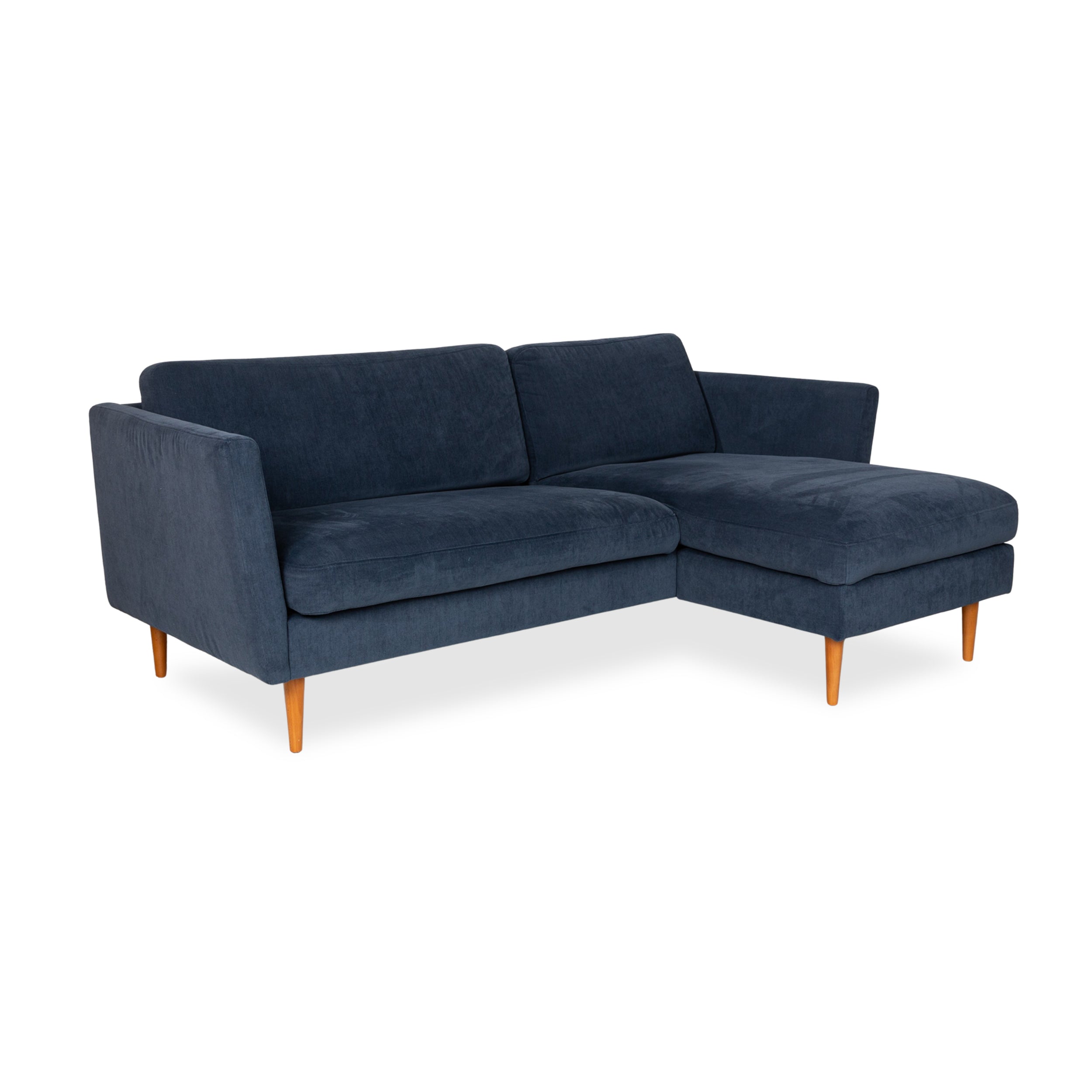 BoConcept Osaka Stoff Ecksofa	Blau Dunkelblau Recamiere Rechts Sofa Couch