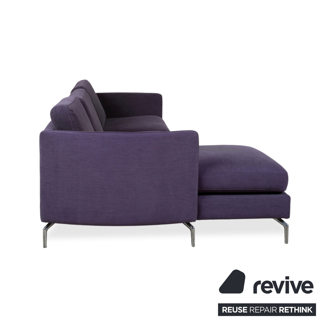 BoConcept Osaka Stoff Ecksofa Blau Lila Aubergine Sofa Couch