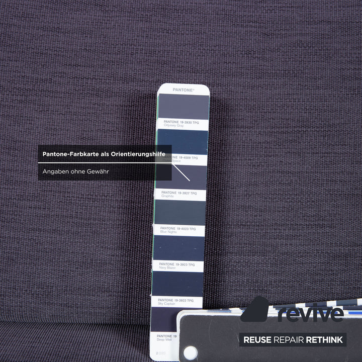BoConcept Osaka Stoff Ecksofa Blau Lila Aubergine Sofa Couch