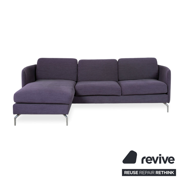 BoConcept Osaka Stoff Ecksofa Blau Lila Aubergine Sofa Couch