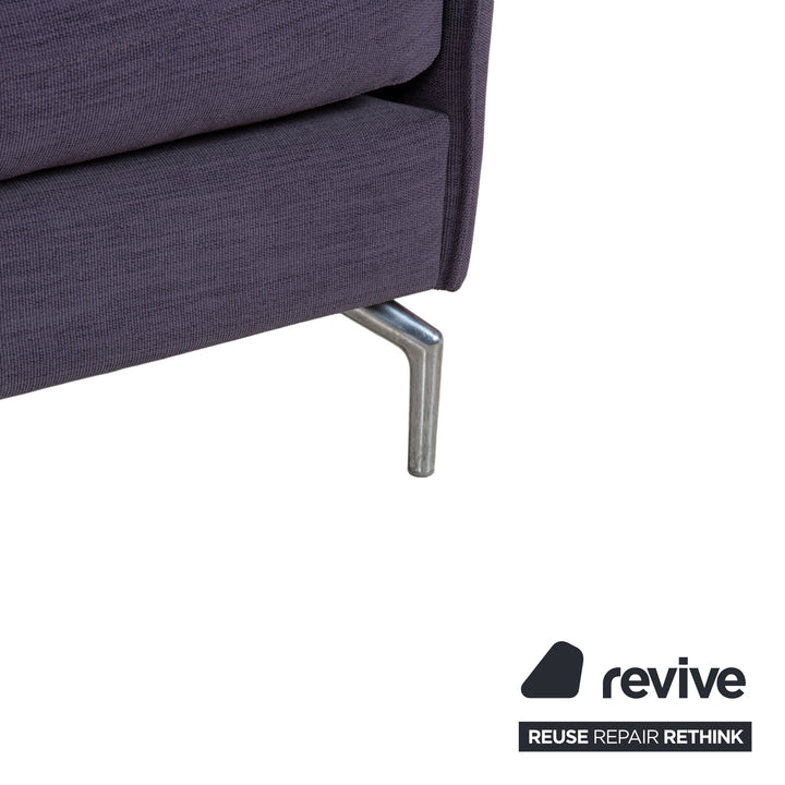 BoConcept Osaka Stoff Ecksofa Blau Lila Aubergine Sofa Couch