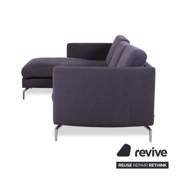BoConcept Osaka Stoff Ecksofa Blau Lila Aubergine Sofa Couch