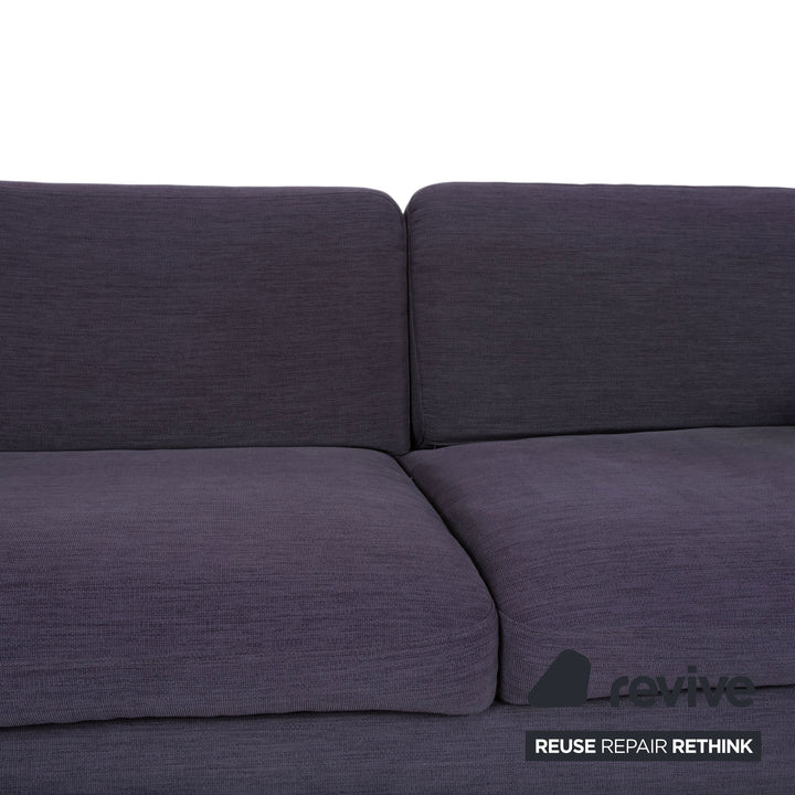 BoConcept Osaka Stoff Ecksofa Blau Lila Aubergine Sofa Couch