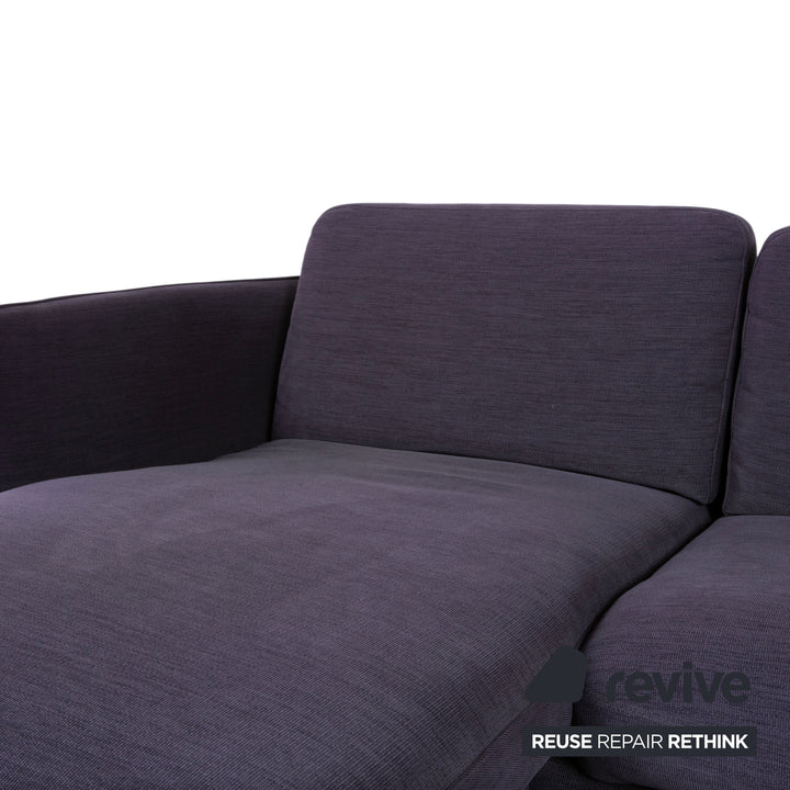 BoConcept Osaka Stoff Ecksofa Blau Lila Aubergine Sofa Couch