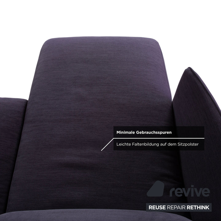 BoConcept Osaka Stoff Ecksofa Blau Lila Aubergine Sofa Couch