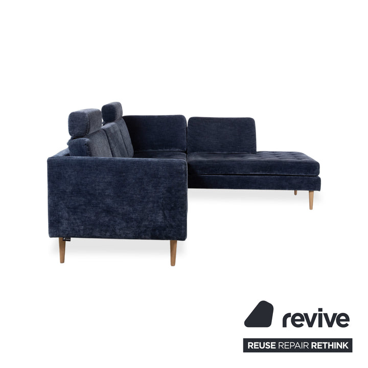BoConcept Osaka Stoff Ecksofa Blau Sofa Couch Kopfstützen manuelle Funktion