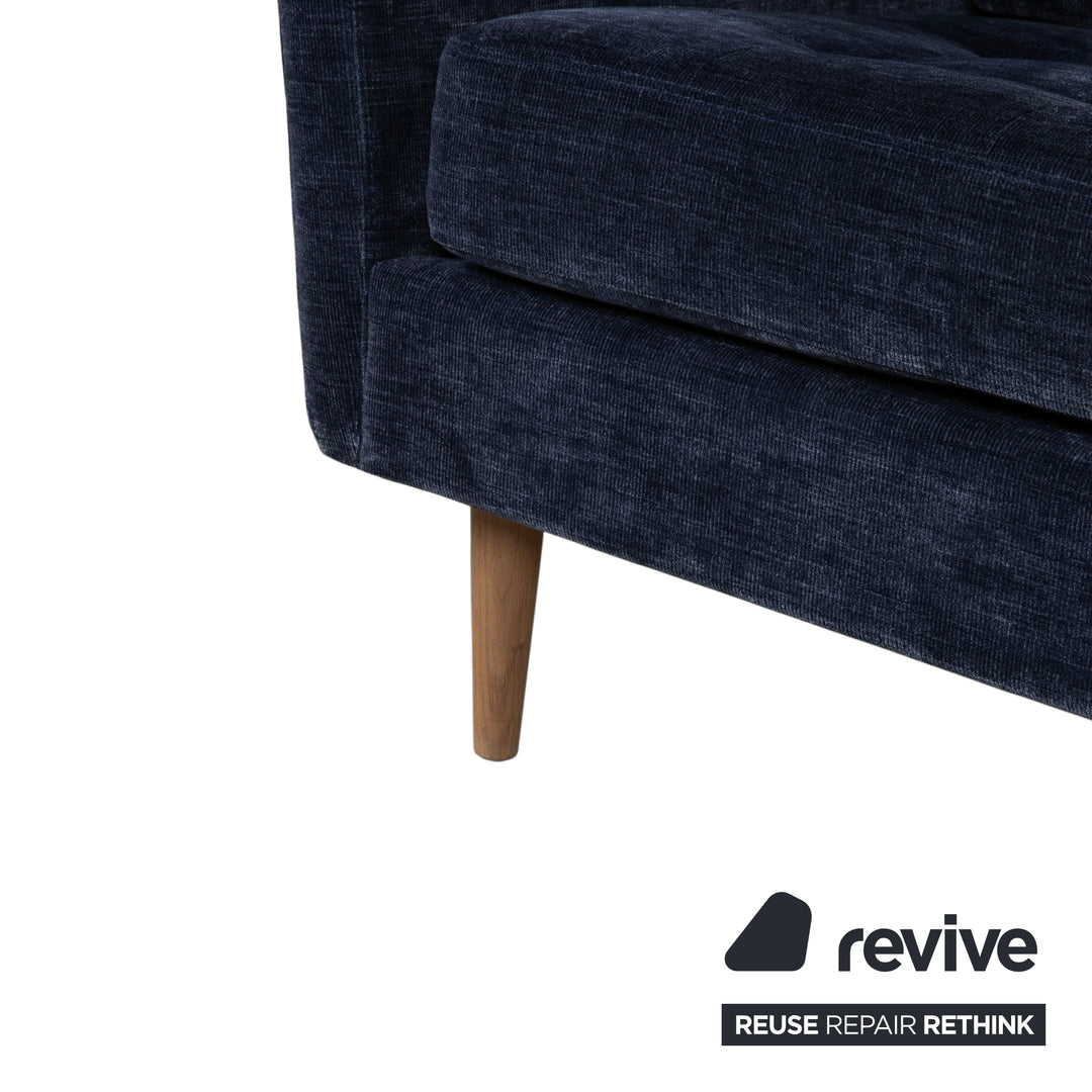 BoConcept Osaka Stoff Ecksofa Blau Sofa Couch Kopfstützen manuelle Funktion