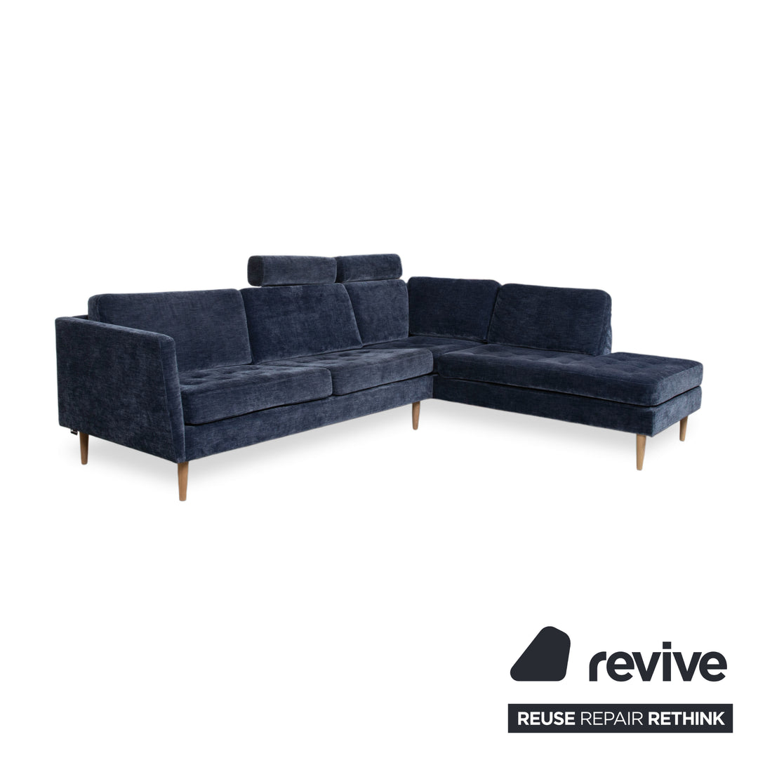 BoConcept Osaka Stoff Ecksofa Blau Sofa Couch Kopfstützen manuelle Funktion