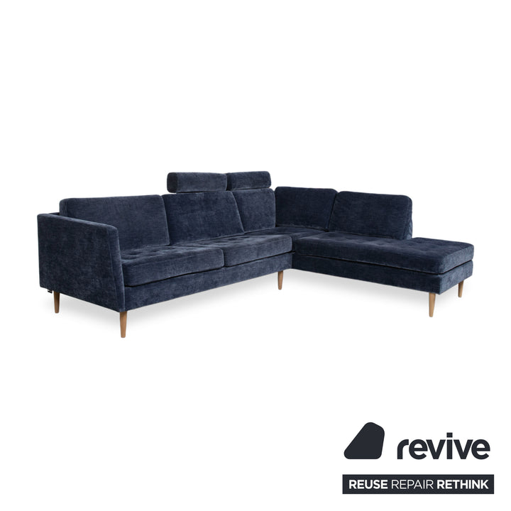 BoConcept Osaka Stoff Ecksofa Blau Sofa Couch Kopfstützen manuelle Funktion