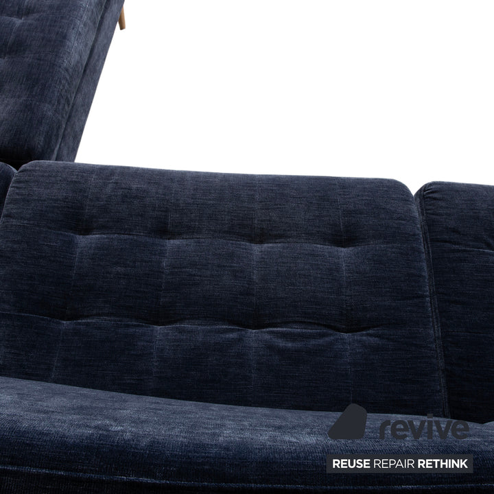 BoConcept Osaka Stoff Ecksofa Blau Sofa Couch Kopfstützen manuelle Funktion