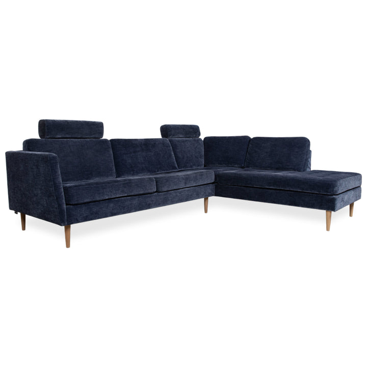 BoConcept Osaka Stoff Ecksofa Blau Sofa Couch Kopfstützen manuelle Funktion